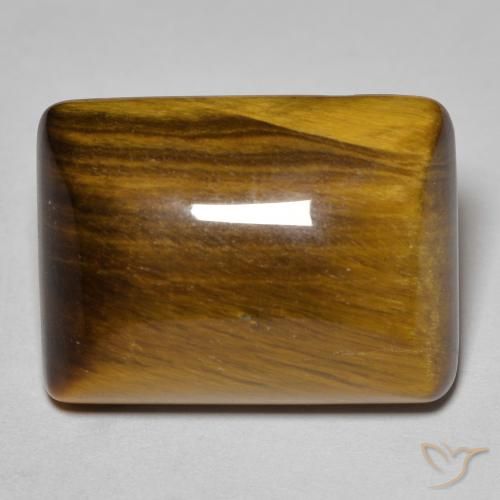 19.32ct Naturel Marron chaud Œil de tigre, Baquette, Opaque