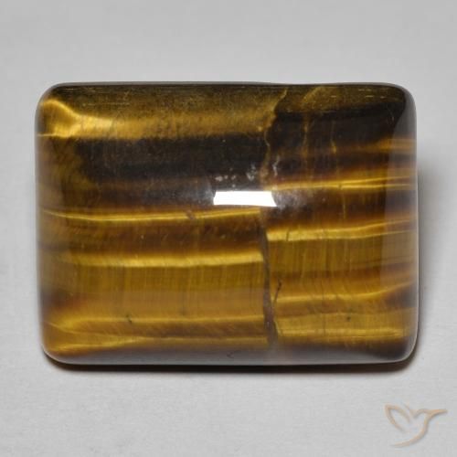 19.67ct Naturel Brun doré Oeil de Tigre, Baquette, Opaque
