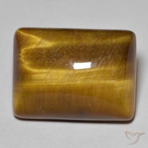 19.11ct Naturel Marron chaud Œil de tigre, Baquette, Opaque