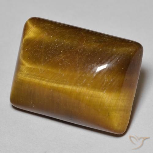 Œil de tigre Marron chaud naturelle Baquette, 19.11 ct, Opaque