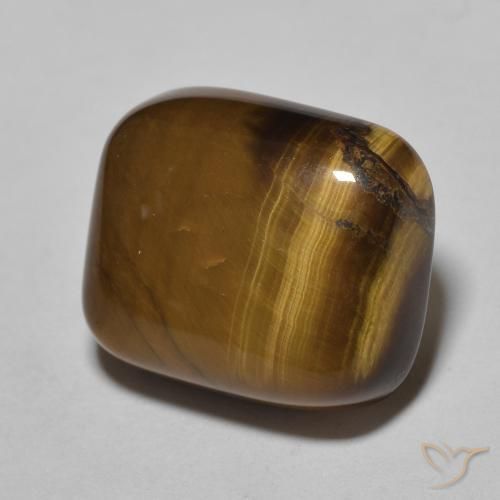 8.72ct Naturel Marron chaud Oeil de Tigre, Coussin, Opaque