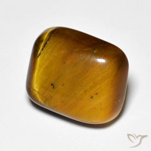 Œil de tigre Brun moyen naturelle Coussin, 8.44 ct, Opaque