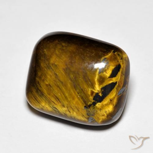 Œil de tigre Brun moyen naturelle Coussin, 8.91 ct, Opaque