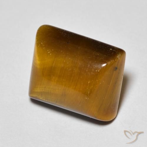 Œil de tigre Brun moyen naturelle Baquette, 6.14 ct, Opaque