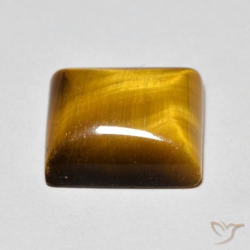 Œil de tigre Brun moyen naturelle Baquette, 6.14 ct, Opaque