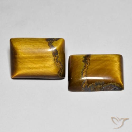Shop natural 19.66ct Brun moyen Œil de tigre gems, Baquette, from Thaïlande at GemSelect. In stock, global shipping!