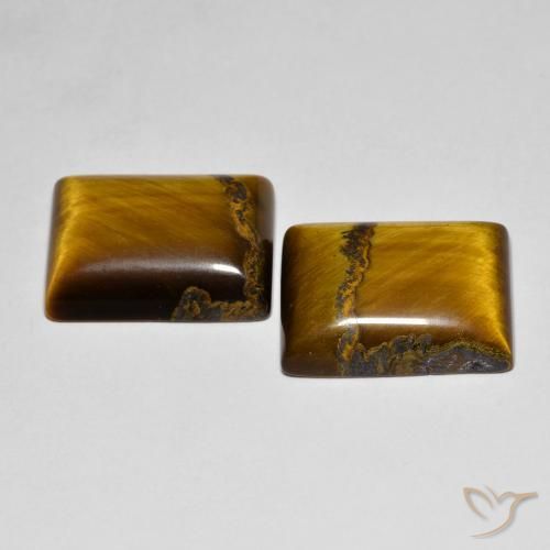 Shop natural 19.66ct Brun moyen Œil de tigre gems, Baquette, from Thaïlande at GemSelect. In stock, global shipping!