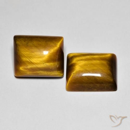 Shop natural 12.53ct Brun moyen Œil de tigre gems, Baquette, from Thaïlande at GemSelect. In stock, global shipping!
