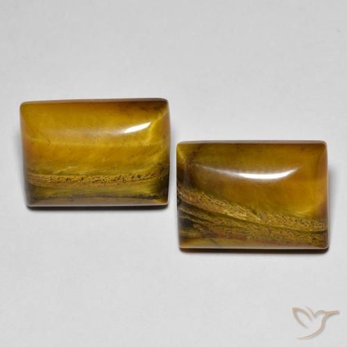 Shop natural 15.83ct Marron clair Œil de tigre gems, Baquette, from Thaïlande at GemSelect. In stock, global shipping!