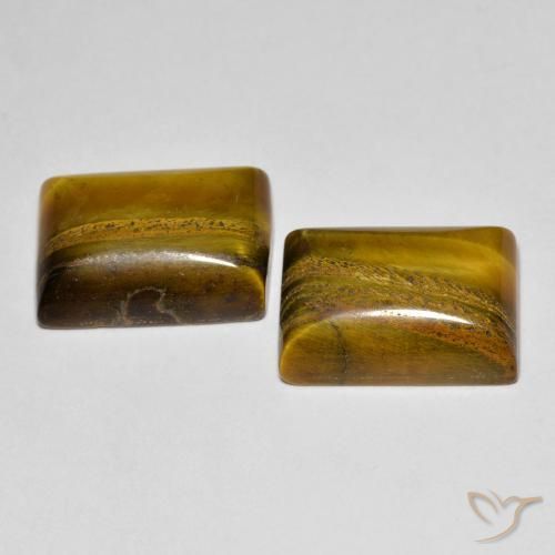Shop natural 15.83ct Marron clair Œil de tigre gems, Baquette, from Thaïlande at GemSelect. In stock, global shipping!