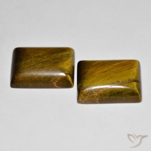 Shop natural 20.00ct Marron chaud Œil de tigre gems, Baquette, from Thaïlande at GemSelect. In stock, global shipping!