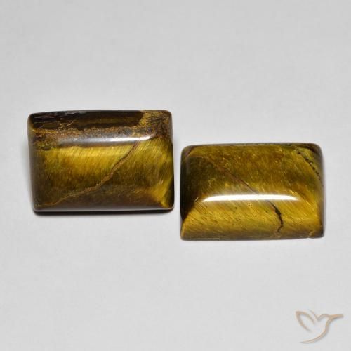 Shop natural 15.79ct Brun pain d'épices Œil de tigre gems, Baquette, from Thaïlande at GemSelect. In stock, global shipping!