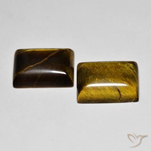 Shop natural 15.79ct Brun pain d'épices Œil de tigre gems, Baquette, from Thaïlande at GemSelect. In stock, global shipping!