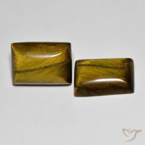 Shop natural 14.11ct Brun moyen Œil de tigre gems, Baquette, from Thaïlande at GemSelect. In stock, global shipping!