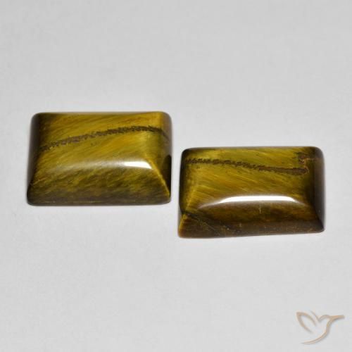 Shop natural 14.11ct Brun moyen Œil de tigre gems, Baquette, from Thaïlande at GemSelect. In stock, global shipping!