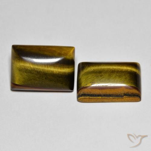 Shop natural 13.55ct Brun doré Œil de tigre gems, Baquette, from Thaïlande at GemSelect. In stock, global shipping!