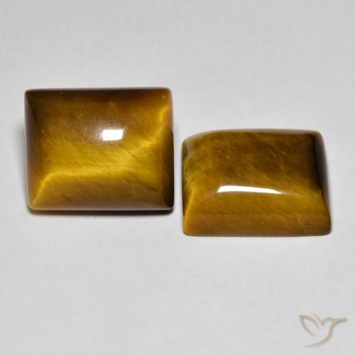 Shop natural 12.43ct Brun doré Œil de tigre gems, Baquette, from Thaïlande at GemSelect. In stock, global shipping!