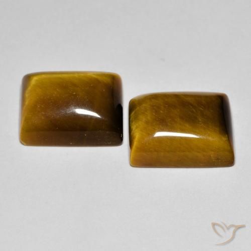 Shop natural 12.43ct Brun doré Œil de tigre gems, Baquette, from Thaïlande at GemSelect. In stock, global shipping!