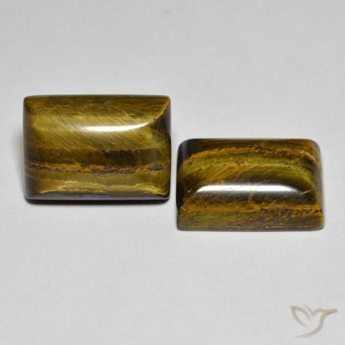 Shop natural 16.48ct Medium Light-Brown Œil de tigre gems, Baquette, from Thaïlande at GemSelect. In stock, global shipping!
