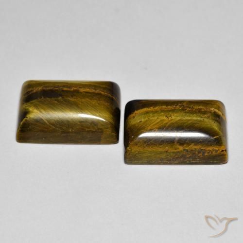 Shop natural 16.48ct Medium Light-Brown Œil de tigre gems, Baquette, from Thaïlande at GemSelect. In stock, global shipping!