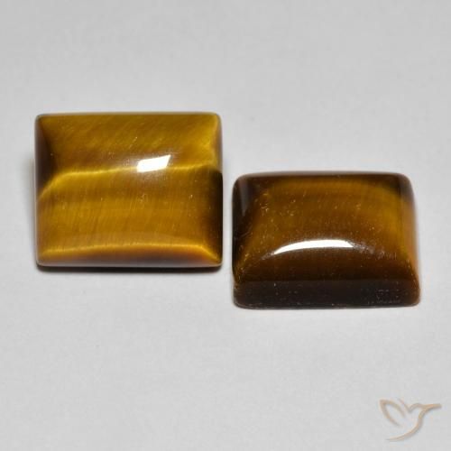Shop natural 12.46ct Brun doré Œil de tigre gems, Baquette, from Thaïlande at GemSelect. In stock, global shipping!