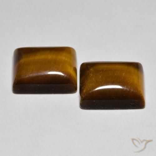 Shop natural 12.46ct Brun doré Œil de tigre gems, Baquette, from Thaïlande at GemSelect. In stock, global shipping!