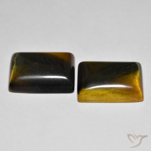 Shop natural 20.22ct Medium Dark-Brown Œil de tigre gems, Baquette, from Thaïlande at GemSelect. In stock, global shipping!