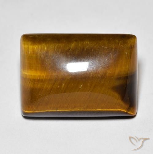 Œil de tigre Brun moyen naturelle Baquette, 12.31 ct, Opaque