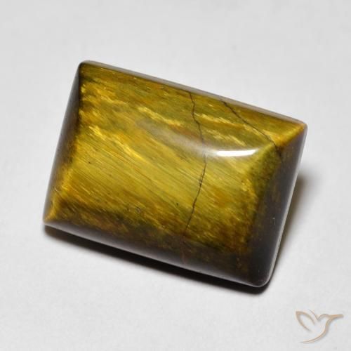 Œil de tigre Marron chaud naturelle Baquette, 7.95 ct, Opaque