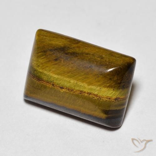 Œil de tigre Brun moyen naturelle Baquette, 7.65 ct, Opaque