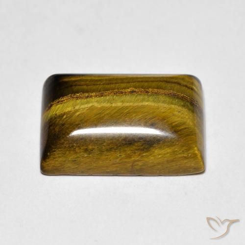 Œil de tigre Brun moyen naturelle Baquette, 7.65 ct, Opaque