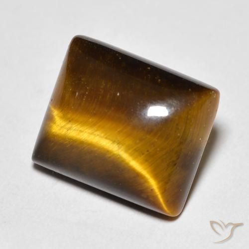 Œil de tigre Brun moyen naturelle Baquette, 6.42 ct, Opaque