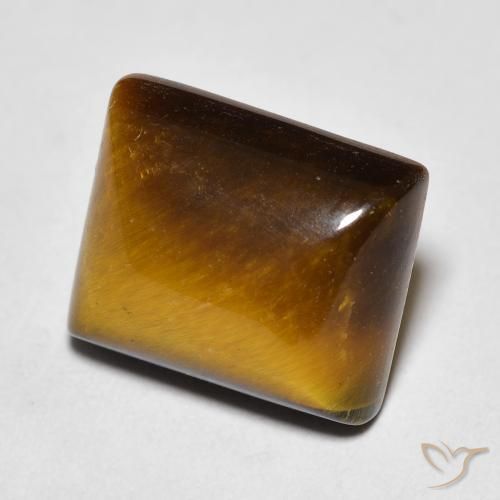 Œil de tigre Marron chaud naturelle Baquette, 6.54 ct, Opaque
