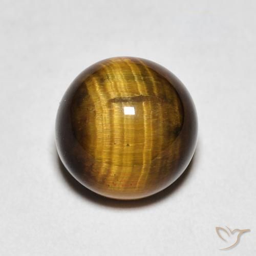2.18ct Naturel Marron chaud Œil de tigre, Tour, Opaque
