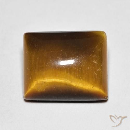 6.03ct Naturel Marron chaud Œil de tigre, Baquette, Opaque
