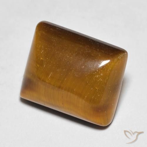 6.62ct Naturel Brun moyen Œil de tigre, Baquette, Opaque