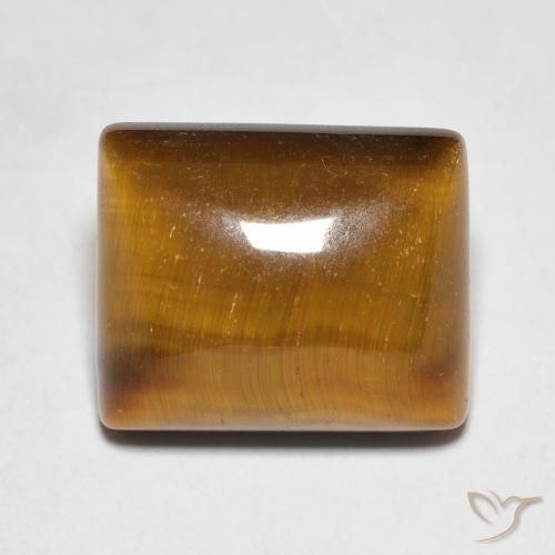 Œil de tigre Brun moyen naturelle Baquette, 6.62 ct, Opaque