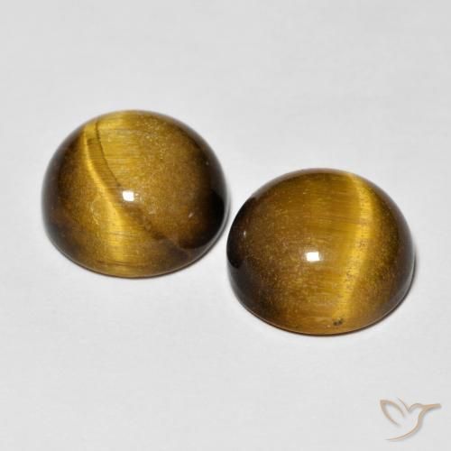 Shop natural 8.38ct Marron jaunâtre Œil de tigre gems, Tour, from Thaïlande at GemSelect. In stock, global shipping!