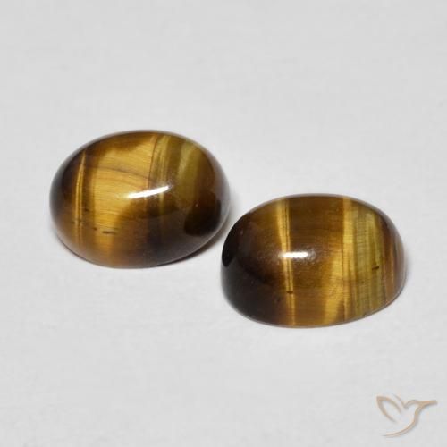 Achetez naturel 3,16ct marron tiger's eye gems, coupe ovale, en provenance thaïlande chez gemselect. en stock, livraison internationale!