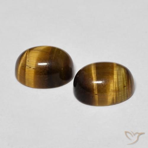 Achetez naturel 3,16ct marron tiger's eye gems, coupe ovale, en provenance thaïlande chez gemselect. en stock, livraison internationale!