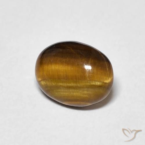 Œil de tigre Brun moyen naturelle ovale, 1.08 ct, Opaque