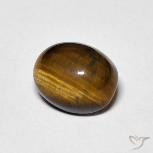 Œil de tigre Brun pain d'épices naturelle ovale, 2.33 ct, Opaque