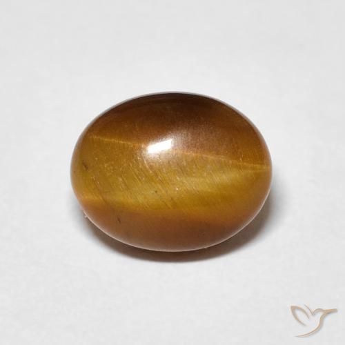 3.12ct Naturel Marron chaud Œil de tigre, ovale, Opaque