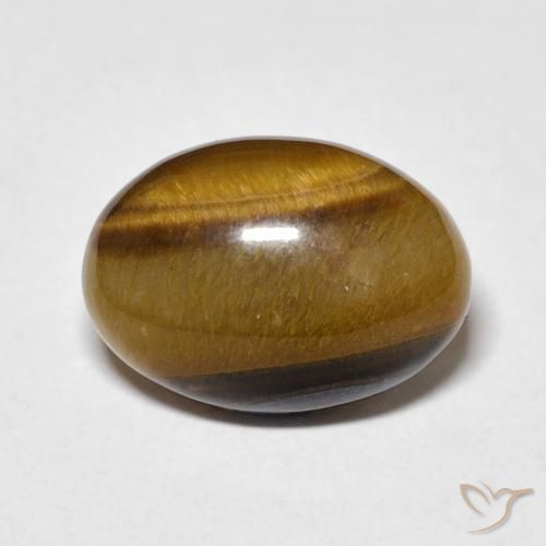 5.64ct Naturel Marron jaunâtre Œil de tigre, ovale, Opaque