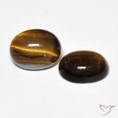 Shop natural 3.47ct Marron chaud Œil de tigre gems, ovale, from Thaïlande at GemSelect. In stock, global shipping!