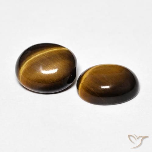 Shop natural 3.30ct Medium Dark-Brown Œil de tigre gems, ovale, from Thaïlande at GemSelect. In stock, global shipping!