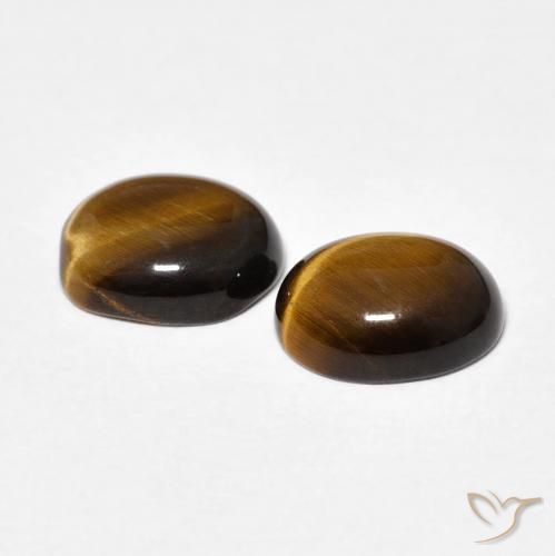 Shop natural 3.30ct Medium Dark-Brown Œil de tigre gems, ovale, from Thaïlande at GemSelect. In stock, global shipping!
