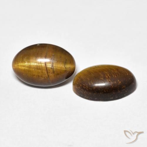 Shop natural 7.36ct Medium Dark-Brown Œil de tigre gems, ovale, from Thaïlande at GemSelect. In stock, global shipping!