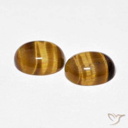 Shop natural 4.00ct Brun moyen Oeil de Tigre gems, ovale, from Thaïlande at GemSelect. In stock, global shipping!