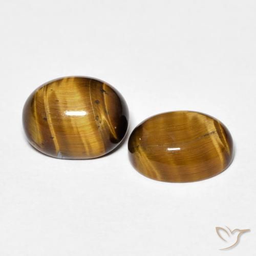 Shop natural 4.12ct Marron jaunâtre Œil de tigre gems, ovale, from Thaïlande at GemSelect. In stock, global shipping!